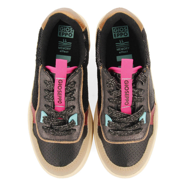 Erwin children's black retro sneakers