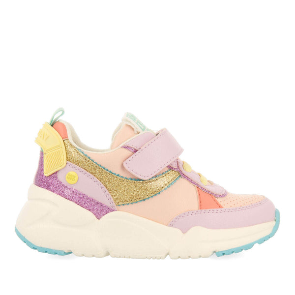 Sneakers lila con colores pastel para niña y niño sautens
