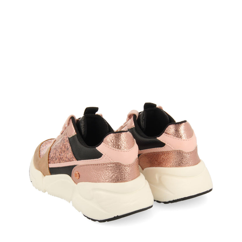 Sneakers rose métallisé pour fille et garçon obdach