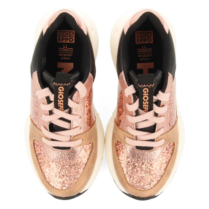 Sneakers rose métallisé pour fille et garçon obdach