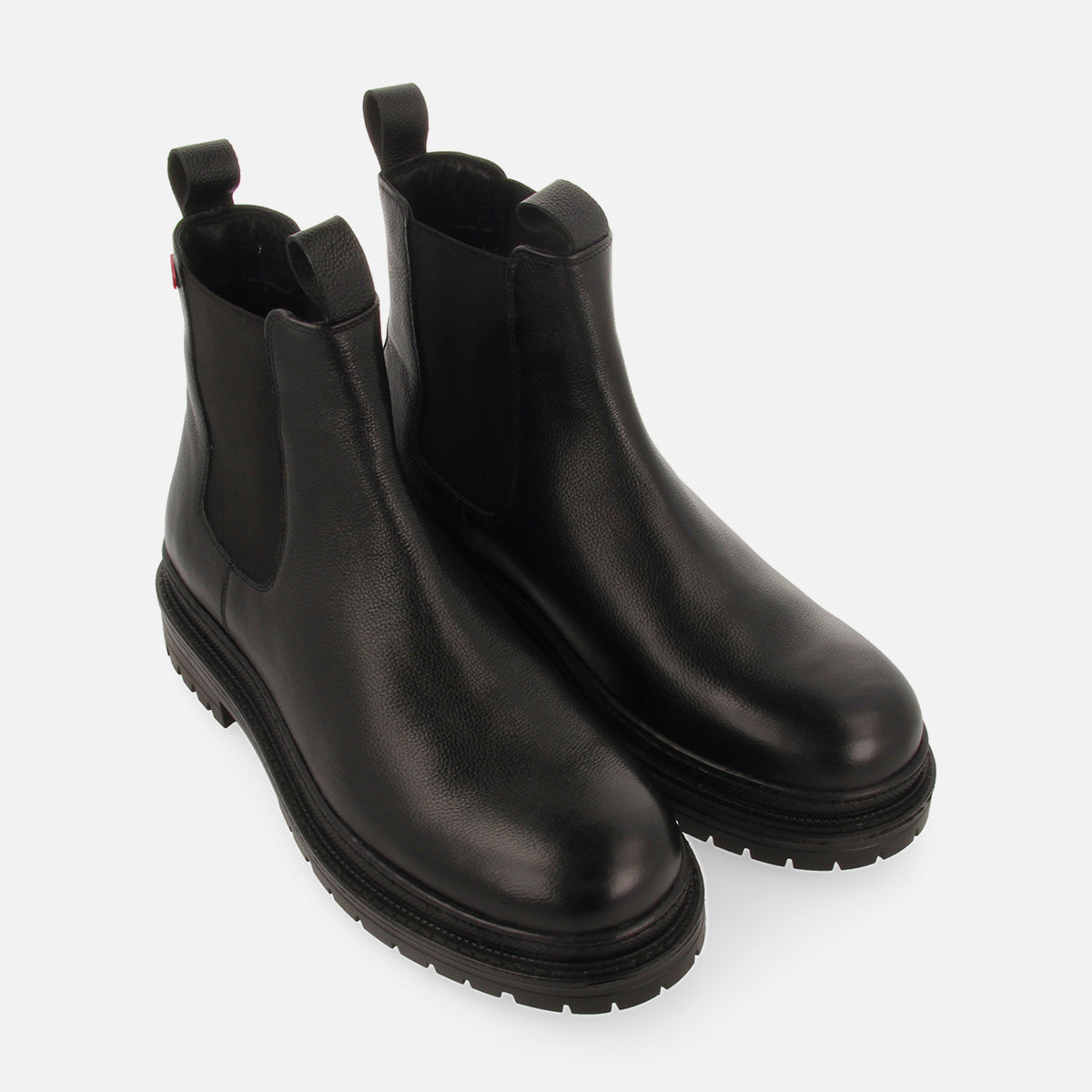 Stivali tipo chelsea di pelle color nero da uomo HERRICK