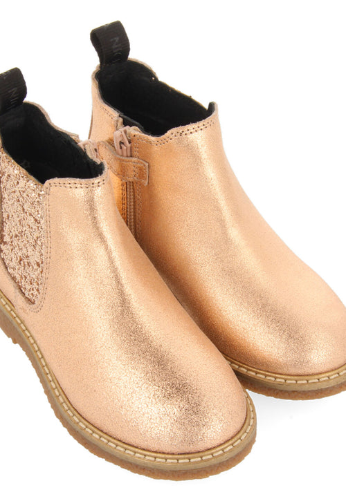 Agar children's rose gold chelsea boots