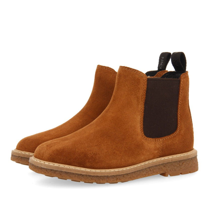 Mattsee children's tan leather chelsea boots