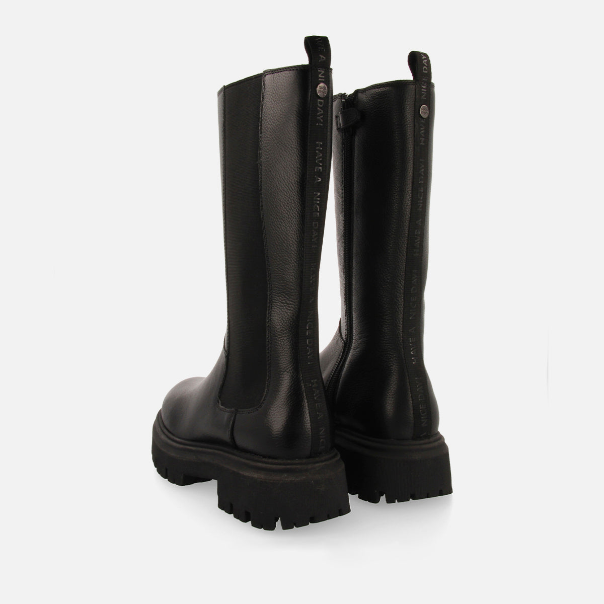 Stivali neri tipo chelsea da bambina e bambino paddeby 