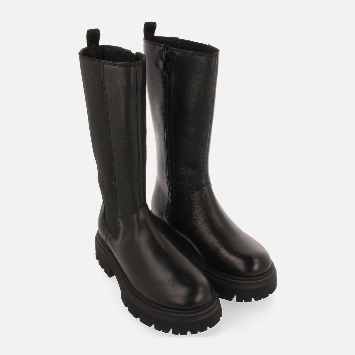 Stivali neri tipo chelsea da bambina e bambino paddeby 