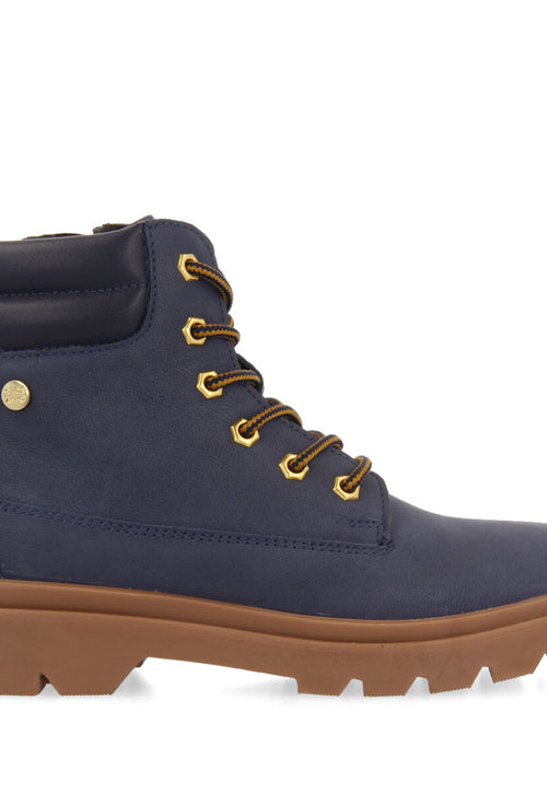 Favang children's tan leather lace-up ankle boots