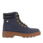 BOTINS DE PELE COR COURO COM CORDÕES PARA MENINA E MENINO FAVANG