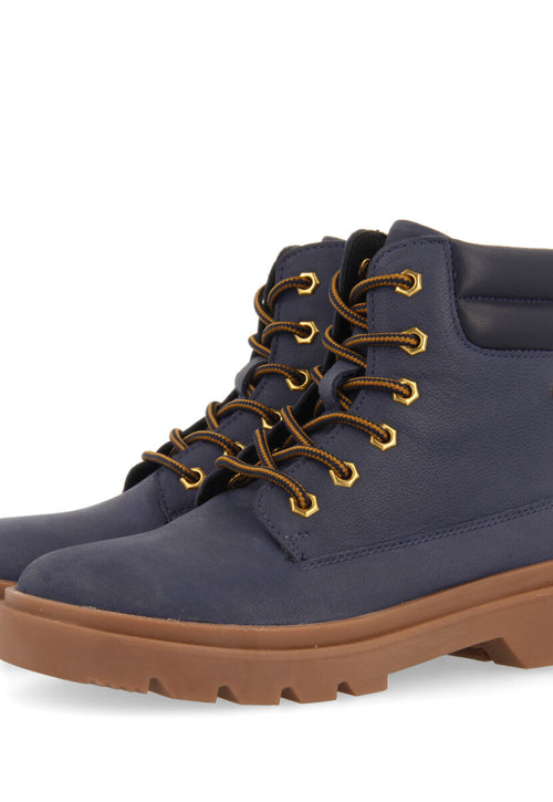 Favang children's tan leather lace-up ankle boots