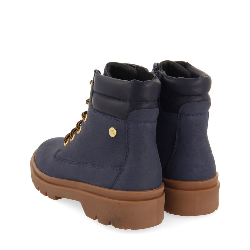 Favang children's tan leather lace-up ankle boots