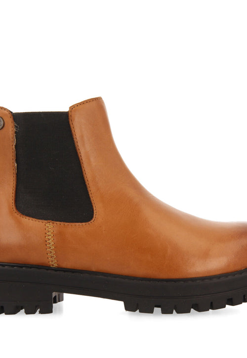 Zirl children's tan leather chelsea boots