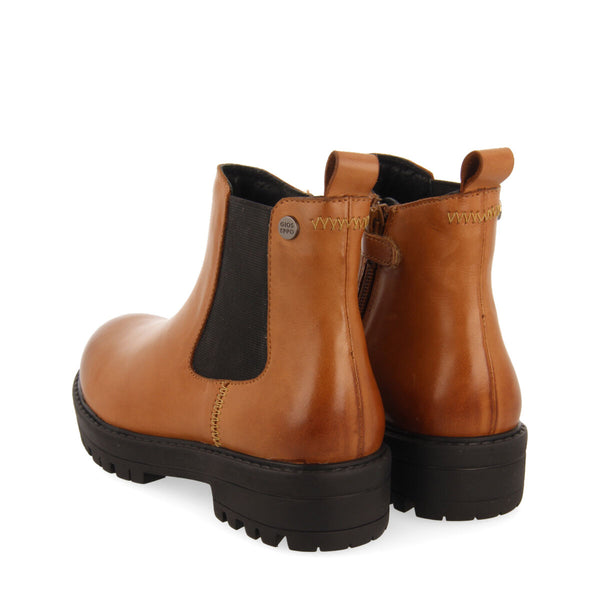 Botines cuero tipo chelsea de piel para niña y niño zirl