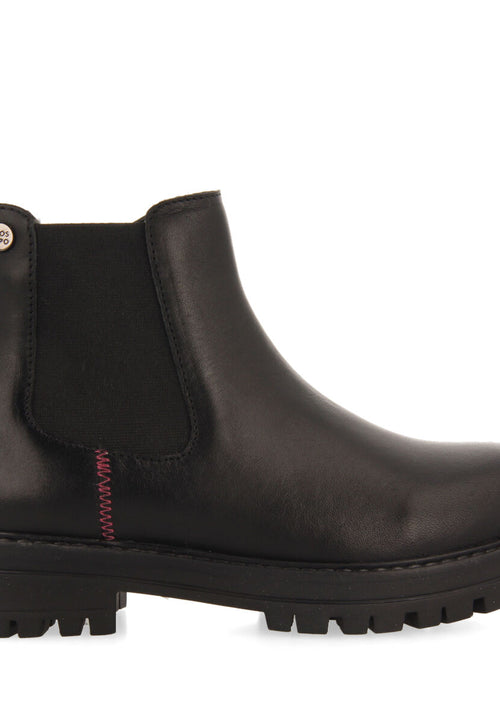 Zirl children's black leather chelsea boots