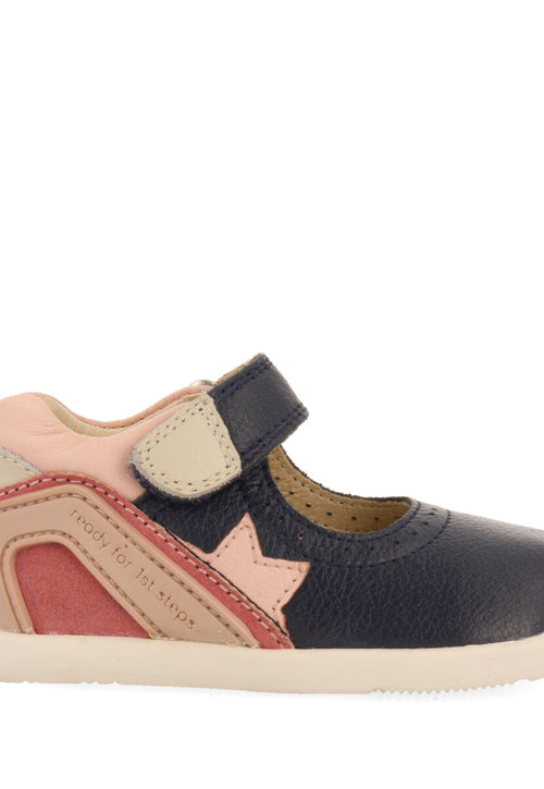 Dunbeg my first gioseppo babies' multicoloured leather ballet flats