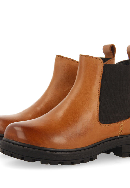 Balmedie children's tan leather chelsea boots