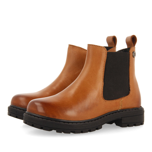 Botines cuero tipo chelsea de piel para niña y niño balmedie