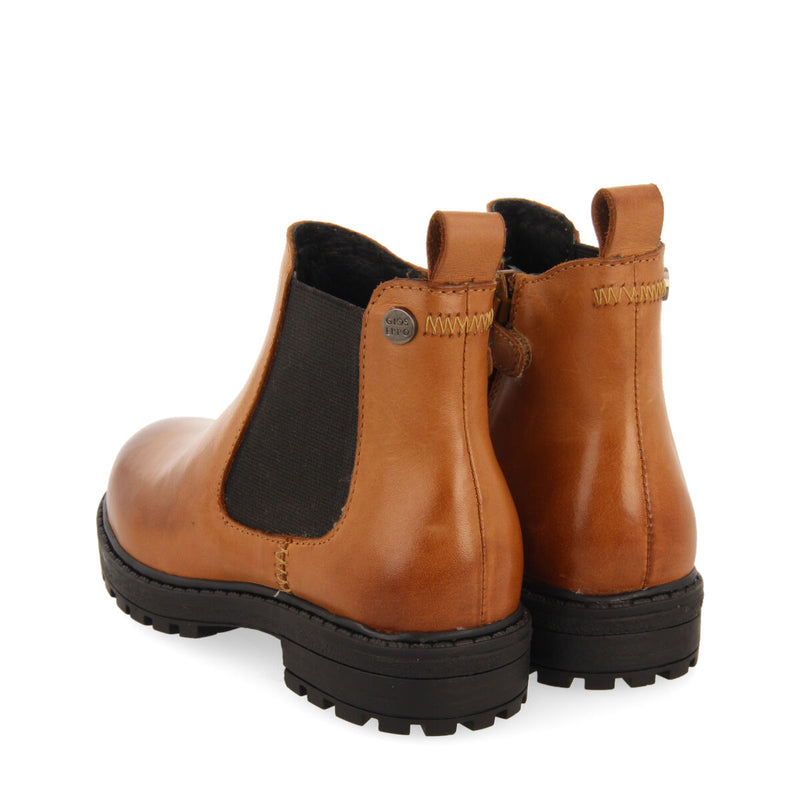 Botines cuero tipo chelsea de piel para niña y niño balmedie