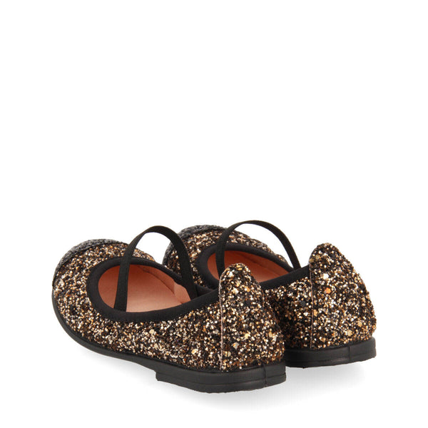 Tranent girls' two-tone glittery ballet flats