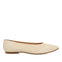 Bailarinas off-white de piel con punta fina para mujer slagelse 