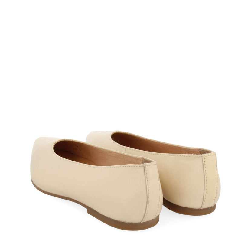 Ballerines off-white en peau à bout fin  pour femme slagelse 