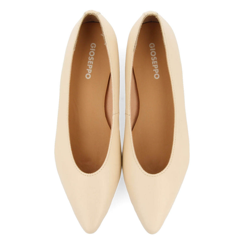Ballerines off-white en peau à bout fin  pour femme slagelse 