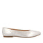 Trebesing women's silver leather ballet flats with pointed trebesing