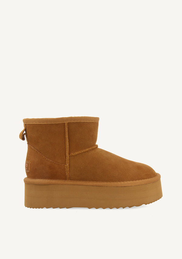 BOTAS AUSTRALIANAS COLOR CUERO CON PLATAFORMA PARA MUJER BANCROFT