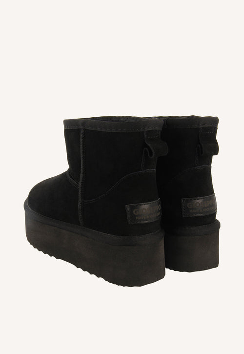 BLACK AUSTRALIAN PLATFORM BOOTS FOR WOMEN BANCROFT