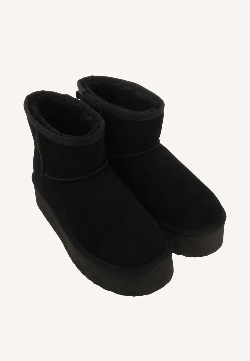 BOTAS AUSTRALIANAS NEGRAS CON PLATAFORMA PARA MUJER BANCROFT