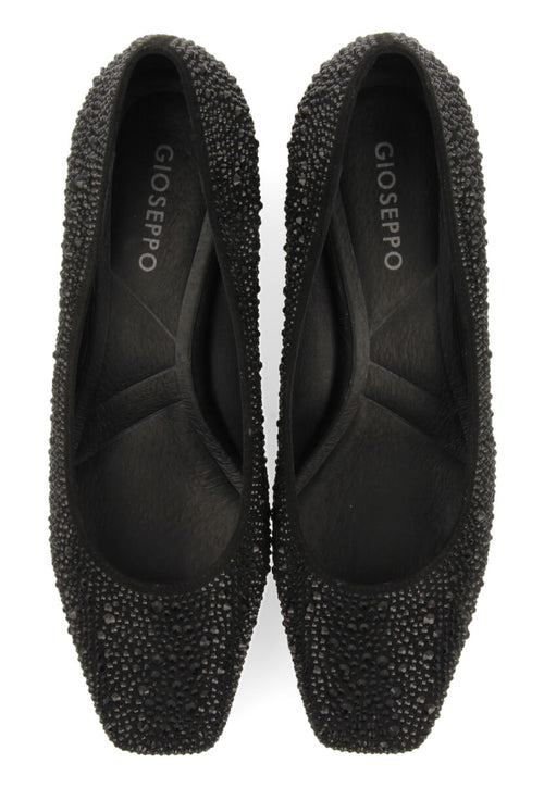 Escarpins noirs avec détail verreries pour femme darnick 