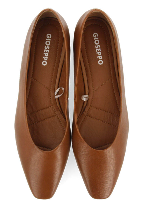 Bailarinas color cuero con punta fina para mujer gifford 