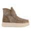 Annan women's metallic taupe split-suede shearling boots
