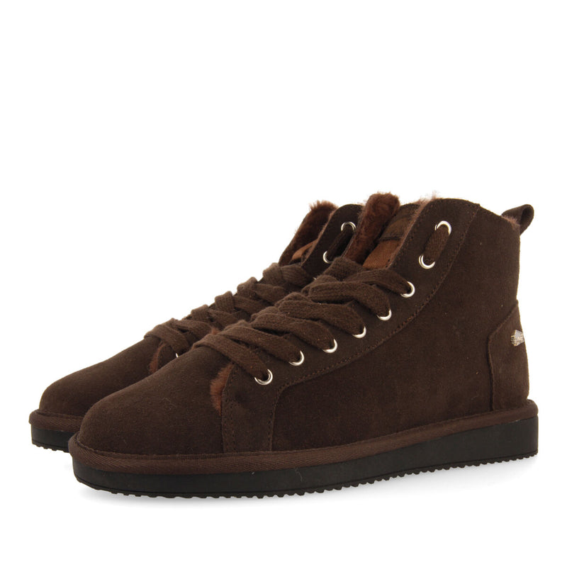 Kaylor men's brown split-suede lace-up boots