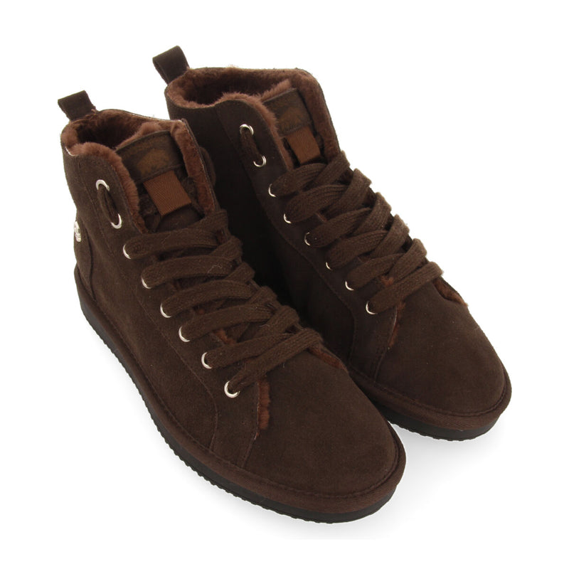 Kaylor men's brown split-suede lace-up boots