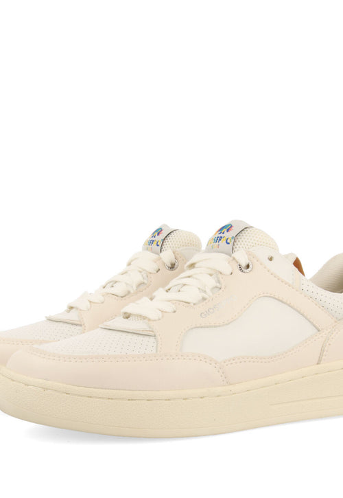 Paudorf men's cream retro sneakers