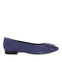 Bailarinas color marino de piel con detalle de hebilla en charol para mujer ballstad