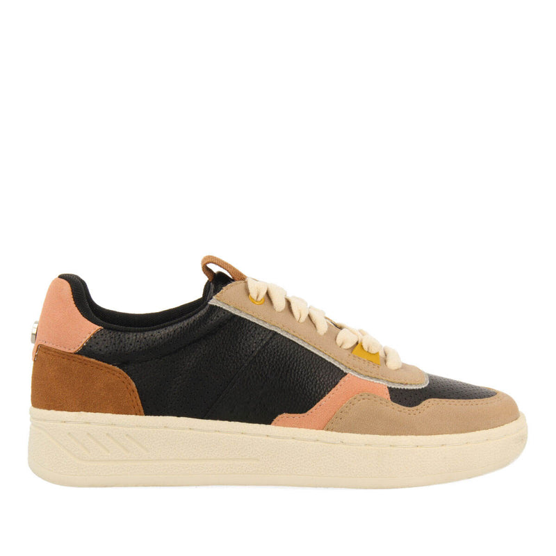 Sneakers negras estilo retro con tonos pastel para mujer beresford 