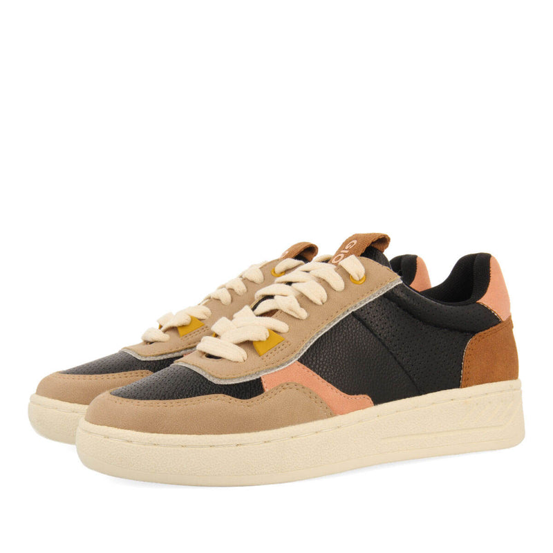 Sneakers negras estilo retro con tonos pastel para mujer beresford 