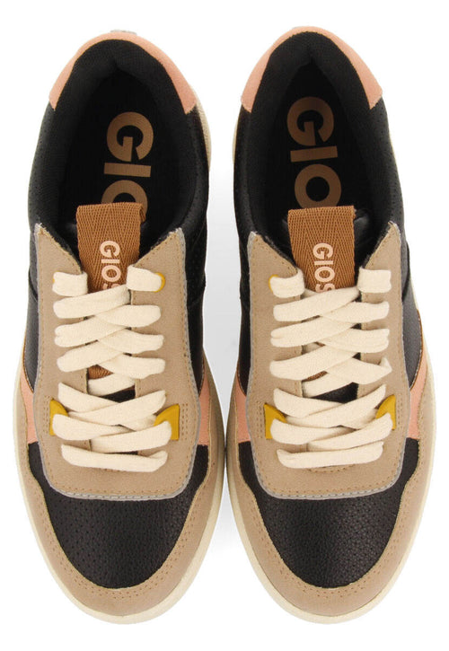 Sneakers negras estilo retro con tonos pastel para mujer beresford 