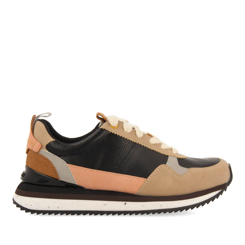 Sneakers negras con detalles multicolor para mujer davis 