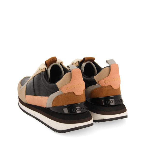 Sneakers negras con detalles multicolor para mujer davis 