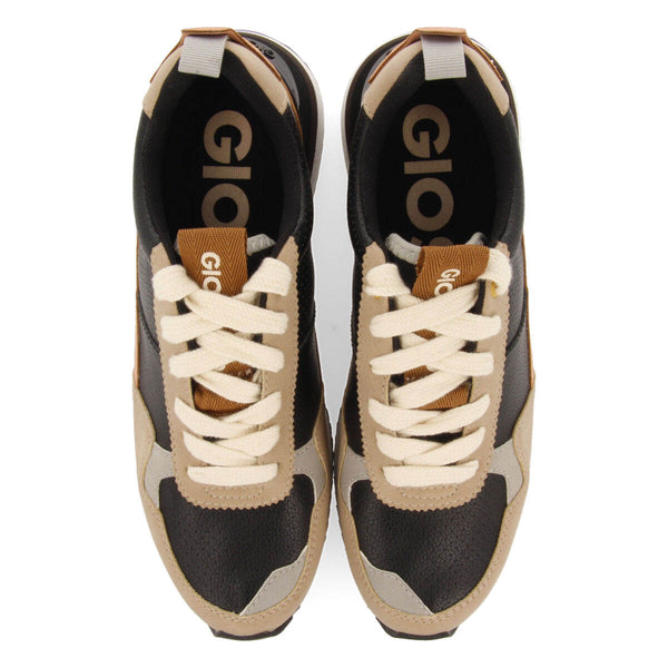 Sneakers negras con detalles multicolor para mujer davis 