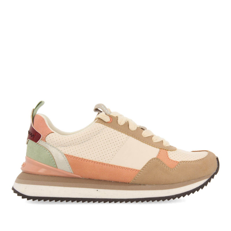 Sneakers off-white con detalles multicolor para mujer davis 