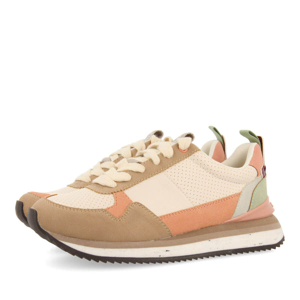 Sneakers off-white con detalles multicolor para mujer davis 