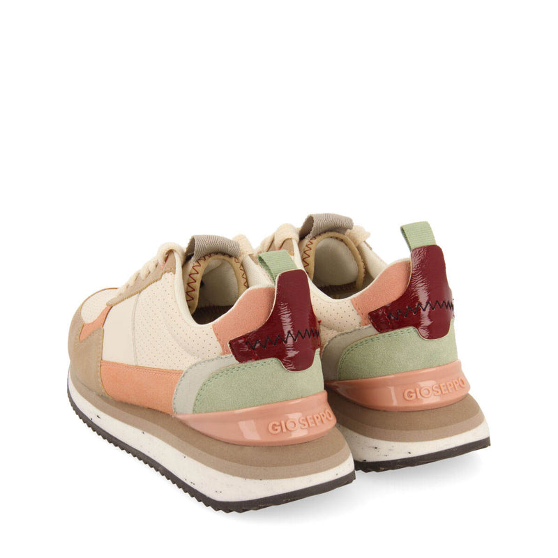 Sneakers off-white con detalles multicolor para mujer davis 
