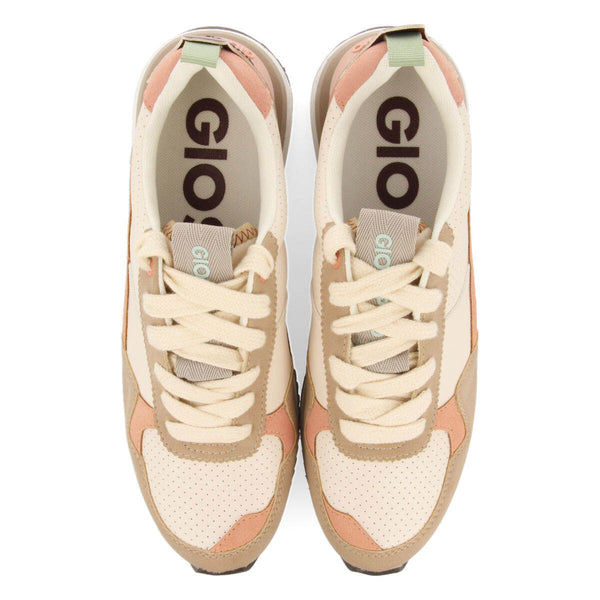 Sneakers off-white con detalles multicolor para mujer davis 