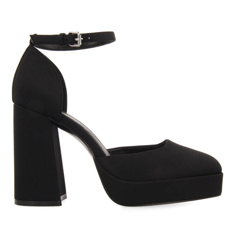 ZAPATOS NEGROS DE TACÓN ANCHO Y PLATAFORMA PARA MUJER ASSYNT 