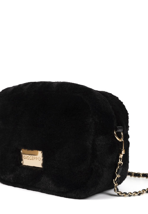 MALA PRETA DE PELO COM ALÇA COM CORRENTE - FISS