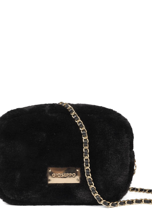 MALA PRETA DE PELO COM ALÇA COM CORRENTE - FISS