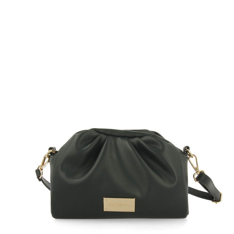 GRAVDAL FRILLY GREEN BAG WITH A FURRY HANDLE