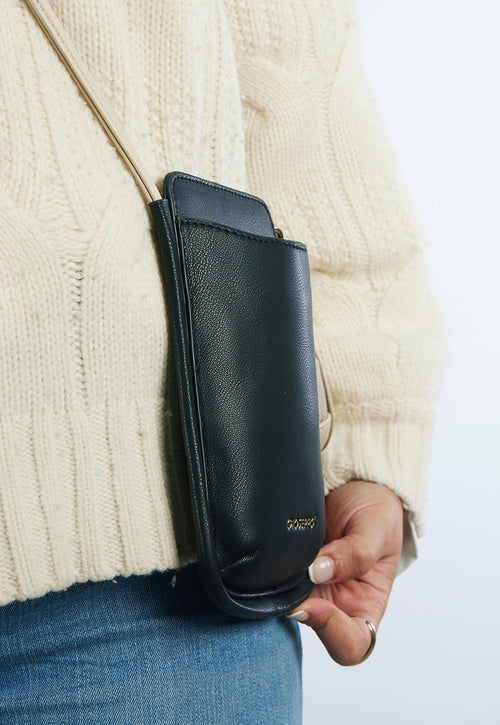 Bolso mini negro bandolera - hoydal